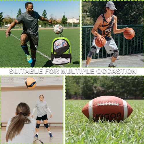 Hsmihair Soccer Bag-Soccer Backpack&Backpack for & Football Volleyball & Basketball,with Ball Compartment and Separate Cleat - color: Green
