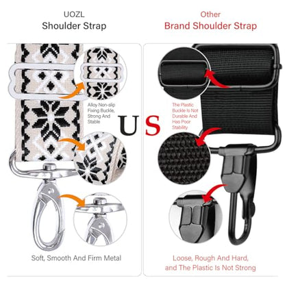 59 Inch Shoulder Straps, Soft with Ultra-Thick Fixed Shoulder Pad, Two Way Independently Adjustable Buckle Replacement Straps for Laptop Bag Messenger Bag Tool Bag Luggage,White - color: White, size: 59 inch