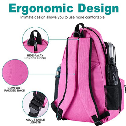 Himal Outdoors Tennis Backpack Tennis Bag - Large Storage Holds 2-3 Rackets and Necessities,Suitble for Women,Men and Teenagers