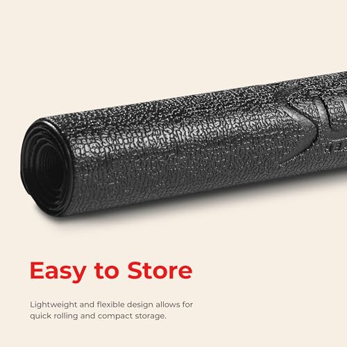 Sunny Health & Fitness Equipment Mat – Multiple Size Options – Non-Slip Floor Protection Pad for Treadmill, Bike, Elliptical, Yoga or Standing Desk and other Exercise Equipment - style: Extra Small 30”