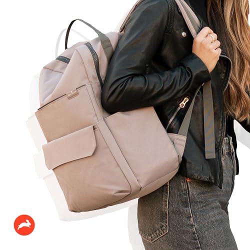 RED ROVR Roo Lightweight 1 LB Diaper Bag Backpack | 11 organizational pockets| Durable & Water-Resistant (Truffle) - color: Truffle