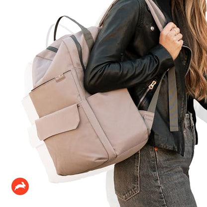 RED ROVR Roo Lightweight 1 LB Diaper Bag Backpack | 11 organizational pockets| Durable & Water-Resistant (Truffle) - color: Truffle