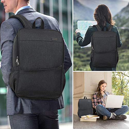 MAXTOP Laptop Backpack for Women Men College Bookbag Business Travel Backpack Anti-theft Water Resistant Computer Backpacks Fits 15.6 Inch Laptop - color: Grey Dark, size: 15.6 inch, style: Daypack Backpacks