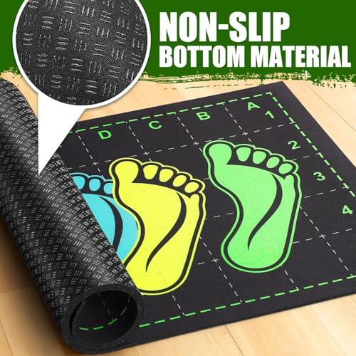 31.5'' X 13.8'' Non-Slip Squat Mat with Foot Position, Pro-Grade Exercise Mat Great for Squats, Leg and Lunges, Improving Muscle Activation, Versatility and Safety, Ideal for Home Fitness Enthusiasts - color: Black