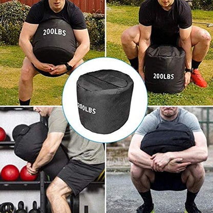 Training Sandbag Adjustable Heavy Duty Workout Sandbags Fitness Sandbags for Lifting Exercise Bodybuilding 200LBS