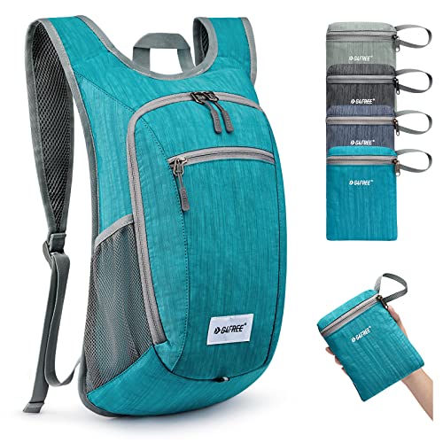 G4Free 10L/15L Hiking Backpack Lightweight Packable Hiking Daypack Small Travel Outdoor Foldable Shoulder Bag - color: Teal Blue, size: 10L
