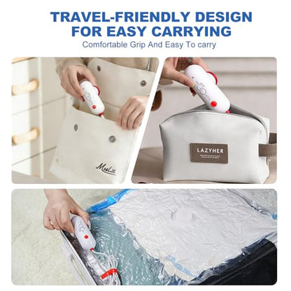 VMstr 15 Pack Travel Vacuum Storage Bags with USB Pump, Vacuum Packing Seal for Luggage and Suitcase, Space Saver for Clothes and Clothing Travel - style: 15 combo bags + USB pump