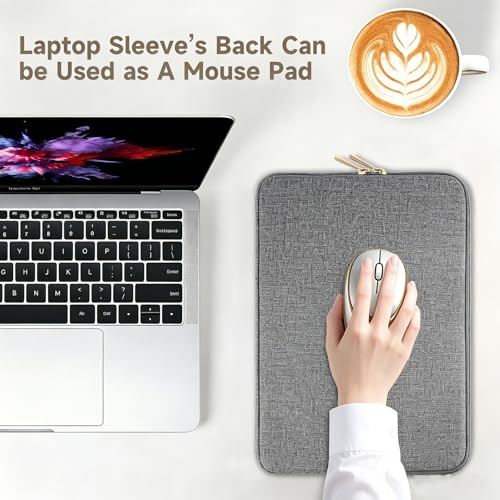 Laptop Case 15 inch, 15-16 inch Laptop Sleeve Compatible with MacBook Air 15 M4 A3241 M3 A3114 M2 A2941 2025-2023, Dell XPS 15, HP ASUS Lenovo Acer, Water-Resistant Computer Case Bag - color: Gray&Black Color Blocking, size: 15-16 inch