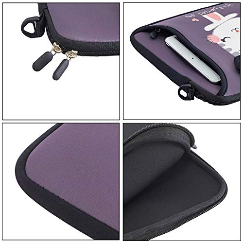 RICHEN 17 inch Laptop Shoulder Bag Carrying Case Computer PC Cover Pouch with Handle Fits 15.6/16/17/17.3/17.4 inch Laptop Notebook (16-17.3 inch, Cute Cat) - color: Cute Cat