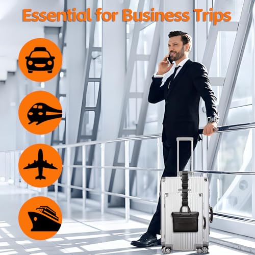 Luggage Straps for Suitcases TSA Approved, Straps with Buckles, Adjustable Luggage Connector Straps for Suitcases - Connect 3 Luggages, Fanny Pack Extender Strap (2pcs Black)