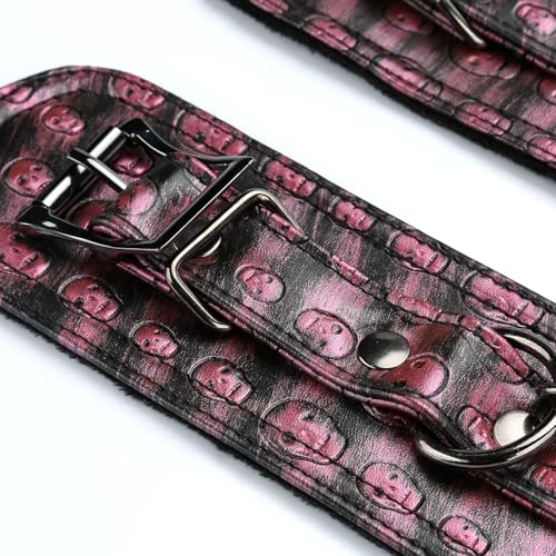 2026 Upgraded Heavy Duty Expandable Spreader Bar – Adjustable PU Straps for Pilates, Yoga - style: Red+PinkKL