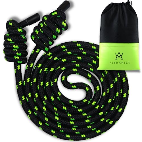 Flow Rope Exercise Jump Ropes for Home Gym Cardio - Jump Rope for Fitness for Men & Women - Boxing & MMA Full Body Workout