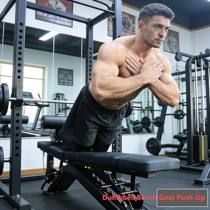 AHTAPFON Nordic Leg Roller for Rack Mounted,Bulgarian Split Squat Accessories,Nordic Hamstring Curl Attachment,Home Gym Equipment for uprights ranging from 2" to 4" wide - size: 5/8″-16mm Hole