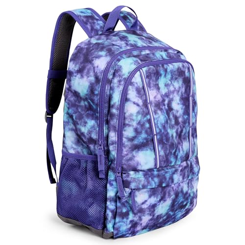 Lands' End Unisex Kids Large ClassMate Lightweight Durable Elementary School Backpack, Plum - color: Plum