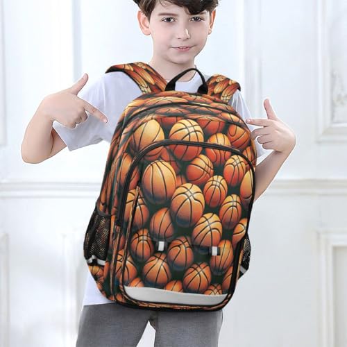 ALAZA Lovely Basketball Ball Backpack College Middle High School Bag Laptop Bag Casual Dayback Travel Business 17 inch