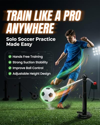 360 Soccer Trainer Solo Practice Equipment Adjustable Waist Belt Elastic Cord Ball Control Dribbling Passing Shooting Touch Training Aid Youth Kids Teens Adults - color: White