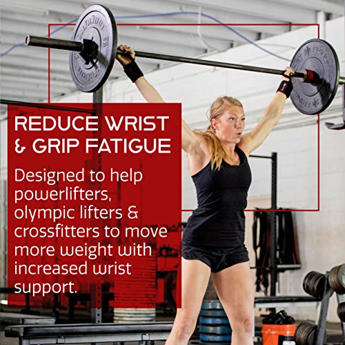 Dark Iron Fitness Wrist Straps for Weightlifting, Heavy Duty Gripping Suede Leather Bands for Men & Women, Support Wraps Gloves Alternative for Power Lifting Weight Strength Training Workouts - size: 22 inches long