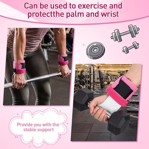 Foilswirl 2 Pairs Gymnastics Hand Grips Wristbands and Gloves Set for Kids Breathable Wrist Brace Gymnastic Bar Palm Protection and Wrist Support Sports Accessories for Sports Workout Exercise