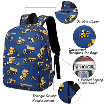 CAMTOP Preschool Backpack for Kids Boys Toddler Backpack Kindergarten School Bookbags (Engineering Navy) - color: Engineering Navy