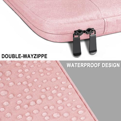 Laptop Sleeve 14 Inch, Water Resistant Traveling Computer Cover with Handle, Shockproof Protective Carrying Laptop Bag Compatible for 14 Inch MacBook Air/Pro, HP, Dell, Lenovo, Pink - color: Pink, size: 14 Inch