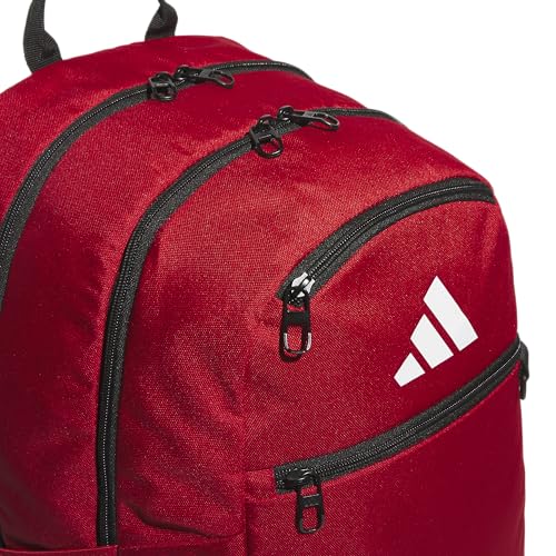 adidas Striker 3 Team Sports Backpack – Daypack for Sports Gym Travel, 36L, Power Red, OSFA - color: Power Red