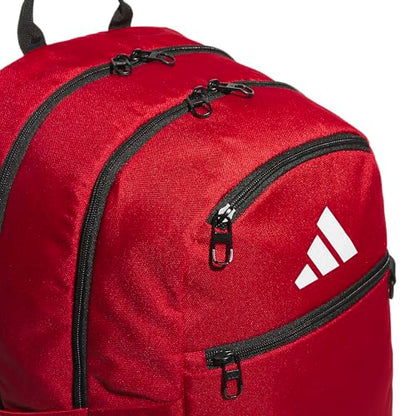 adidas Striker 3 Team Sports Backpack – Daypack for Sports Gym Travel, 36L, Power Red, OSFA - color: Power Red