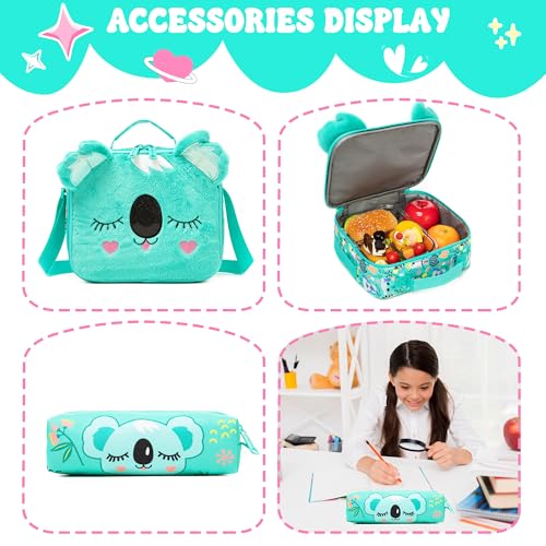 Meetbelify Kids School Backpacks for Girls Boys Backpack with Lunch Bag for Elmentary Students - color: 01 A koala
