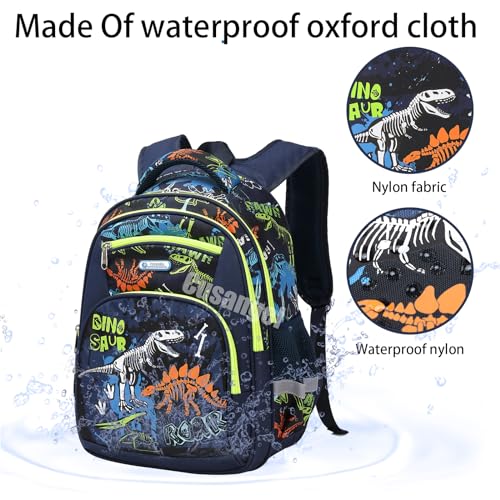 Cusangel Backpack for Boys Girls School Bookbags,Kindergarten Elementary Middle School Lightweight Waterproof Multifunctional Large Capacity for Backpack (17inch Luminous dinosaur) - color: Luminous Dinosaur 17in
