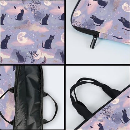 15-Inch Laptop Sleeve – Stylish, Lightweight, Shockproof, Water-Resistant Case for Lenovo, HP, Dell, Asus Notebooks - Cute Cat and Moon - color: Cute Cat and Moon