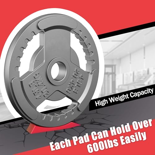 Deadlift Jack Alternative (1 Pair) Easy to Load and Unload Weight Plates, Perfect for Deadlift, Crossfit, Powerlifting, Weightlifting, Home Gym for Your Gym Bag - color: B: Claret-Red