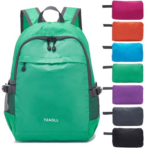 YZAOLL 20L Small Hiking Backpack Lightweight Day Packs, Packable Backpack for Women Men Travel Camping Vacation,LQing - color: A-20l-qing