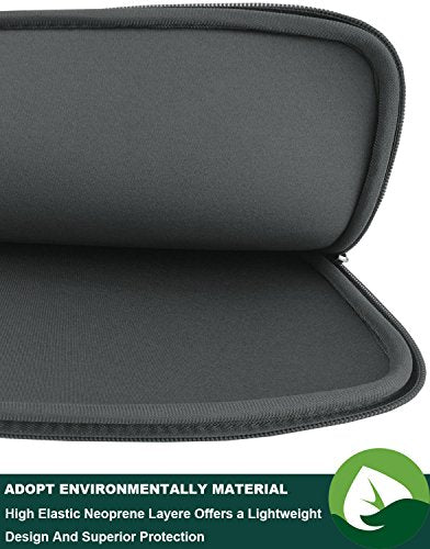 Laptop Sleeve Bag 15.6 Inch,Resistant Neoprene Laptop Sleeve/Notebook Computer Pocket Case/Tablet Briefcase Carrying Bag fit for Computer Notebook MacBook- (Grey) - color: Grey, size: 15.6 inch