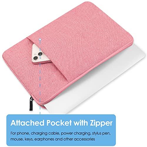 ProElife 15-Inch Laptop Sleeve Case for 2025-2023 MacBook Air 15 inch with M4 M3 M2 Accessory Traveling Carrying Case Water-Resistant Bag Cover for MacBook Air 15'' 2025 2024 2023 M4 M3 M2 (Pink) - color: Pink