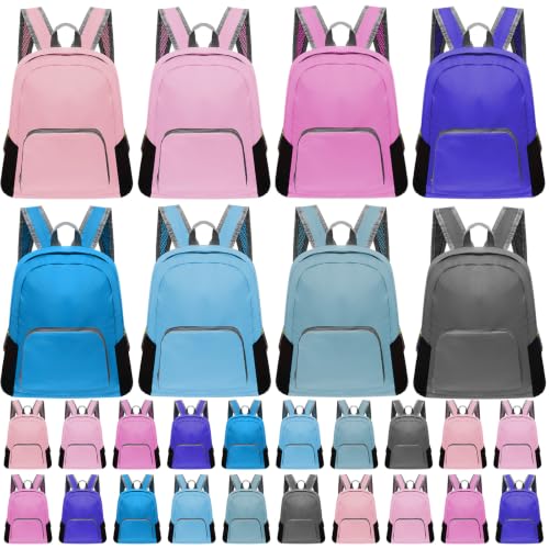 Patelai 48 Pcs 17" Backpacks in Bulk for School Kids Wholesale Bookbags Lightweight Back Pack for Girls Boys Outdoor Travel(Fresh Color) - color: Fresh Colors