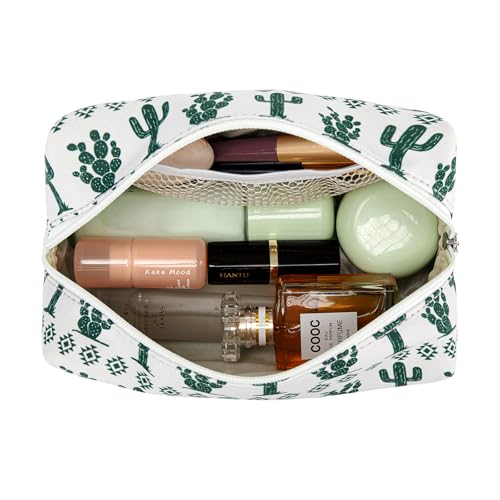 Montana West X Wrangler Travel Makeup Bag Waterproof Cosmetic Bag Portable Makeup Pouch for Women Large Toiletry Bag - color: Green