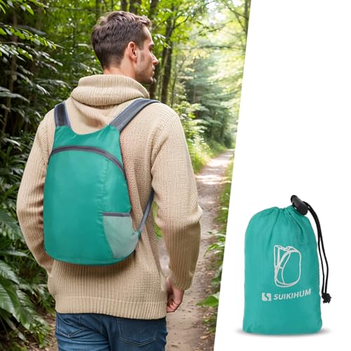 20L Ultra Hiking-Daypack Lightweight Foldable Travel Packable Backpack for Camping Cycling Outdoor,Lake Blue - color: Lake Blue