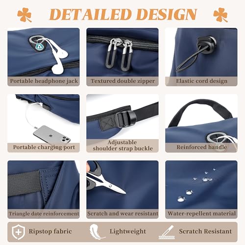 FSD. WG Casual Bag for Men Fashionable Outdoor Bag Popular Travel Bag Casual Large Capacity - color: 10045blue