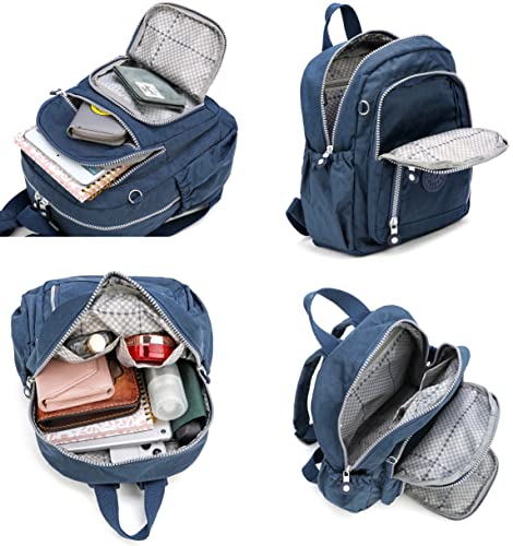 Mini Hiking Waterproof Backpack Purse for Women and Men,Travel Backpack 5L - color: Dark Blue