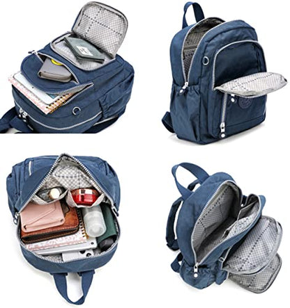 Mini Hiking Waterproof Backpack Purse for Women and Men,Travel Backpack 5L - color: Dark Blue