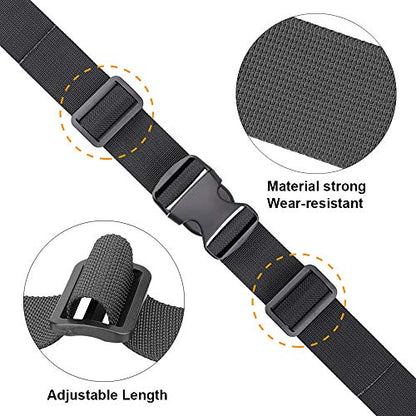 MAGARROW 65" 1.5" Utility Straps with Buckle Adjustable, 4-Pack (Black (4-PCS)) - color: Black, size: 1.5 in x 5.4 ft
