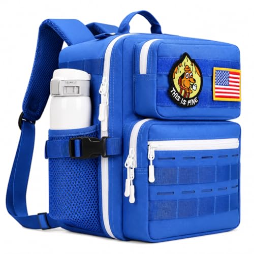 9L Mini Tactical Backpack for Men Women,Small Military Tactical Backpack for Sport,Gym,Hiking,Travel,Camping (Navy Blue) - color: Navy Blue