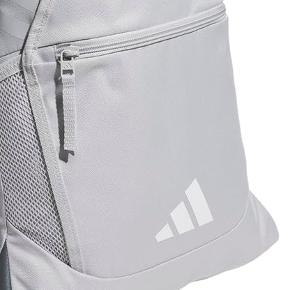 adidas Stadium Sackpack – Drawstring Backpack Gym Bag, 13L - color: Team Light Grey/White