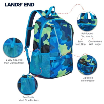 Lands' End Unisex Kids Medium ClassMate Lightweight Durable Elementary School Backpack, Nicci - color: Nicci