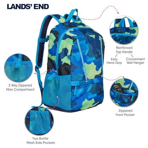Lands' End Unisex Kids Medium ClassMate Lightweight Durable Elementary School Backpack, Nicci - color: Nicci