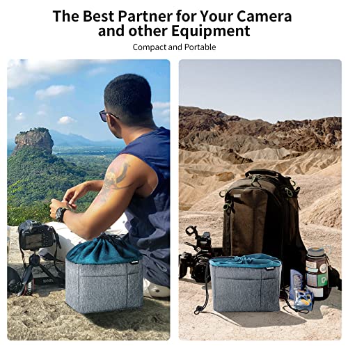 Selens Camera Bag for Backpack, Shockproof DLSR SLR Insert Case Bag