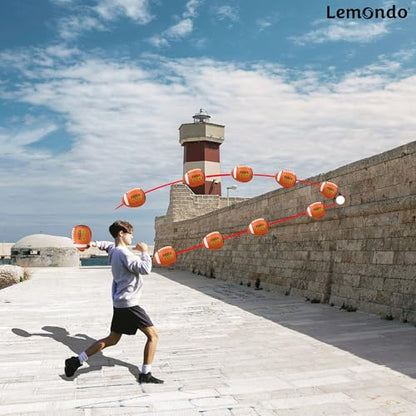 PassCatch Training Football, Enhance Passing Catching Skills, Official & Youth Size(with Pump) - style: Orange 9#(Ages 14+)