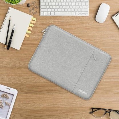 MOSISO Laptop Case 13 inch, Laptop Sleeve Compatible with MacBook Neo/Air/Pro 13 inch with A18/M5/M4/M3/M2/M1 Chip 2026-2016, Polyester Vertical Computer Sleeve Bag with Pocket, Gray - color: Gray, size: 13 inch