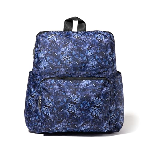 Baggallini Women's Carryall Packable Backpack, Indigo Petal - color: Indigo Petal