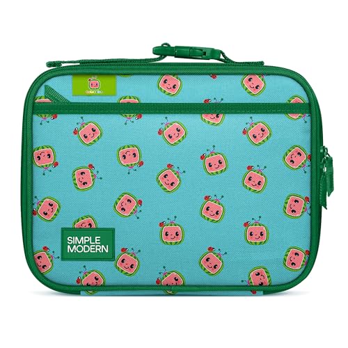 Simple Modern CoComelon Kids Lunch Box for School | Reusable Insulated Lunch Bag for Toddler, Girl, and Boy | Meal Container with Exterior & Interior Pocket | Hadley Collection | CoComelon Watermelons - color: CoComelon: Watermelons