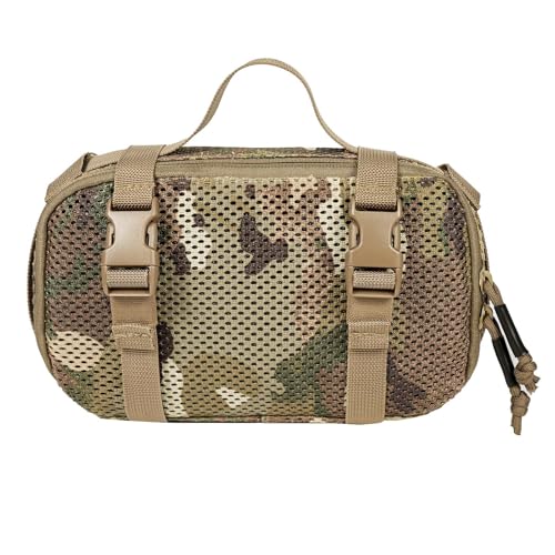 4 Set Tactical Packing Cubes ，Compressible Mesh Duffle Storage Bag,Portable Edc Molle Pouch Organizer. - color: MC-S (1 Pcs)